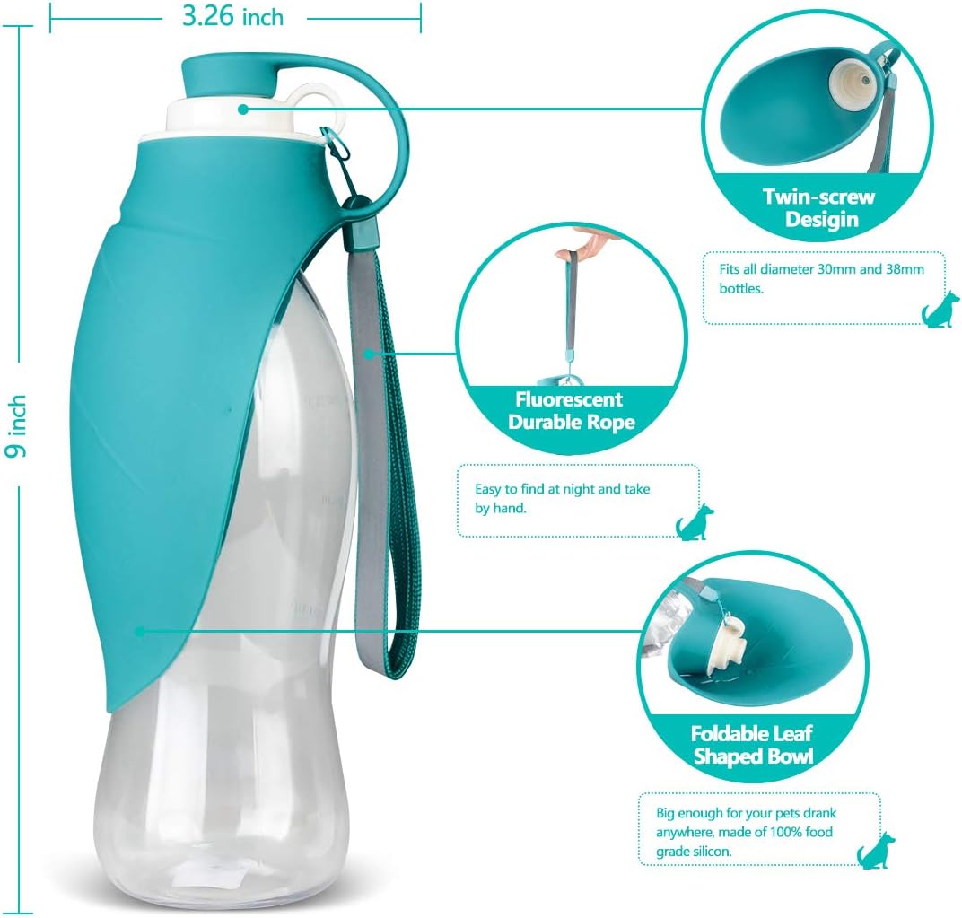 TIOVERY Dog Water Bottle