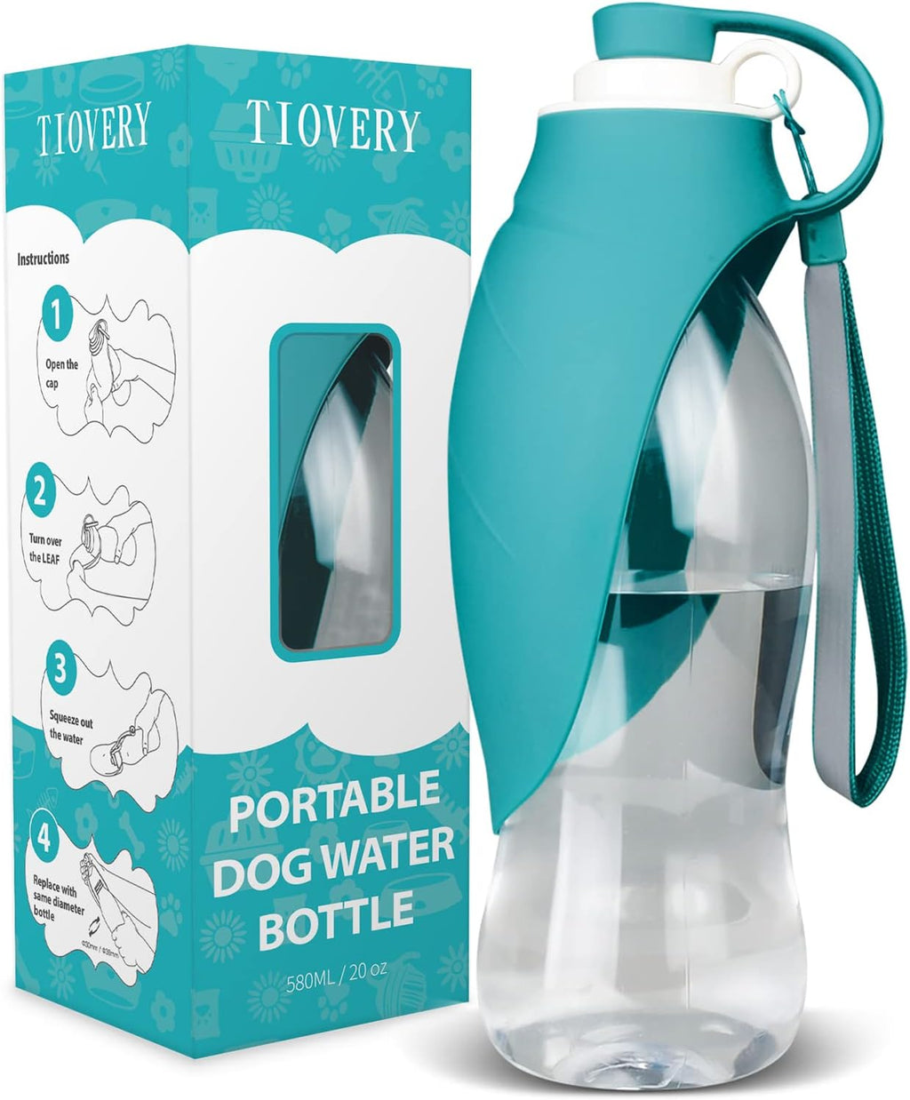 TIOVERY Dog Water Bottle