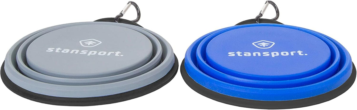 Stansport Collapsible Silicone Travel Bowls