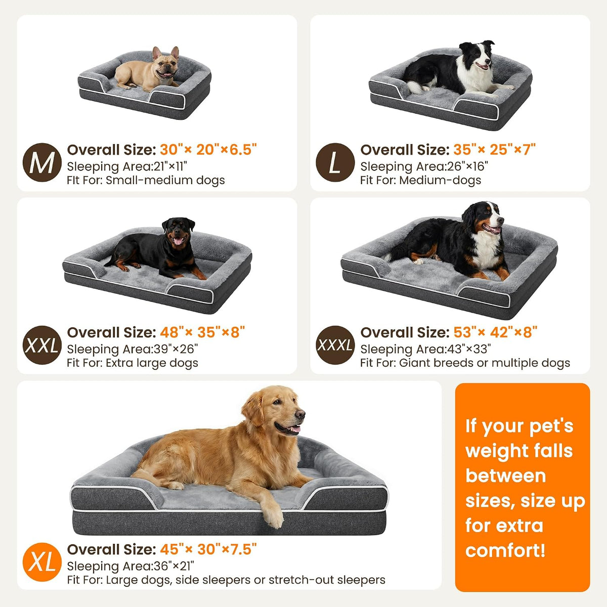 Orthopedic Dog Bed for Extra Large Dogs