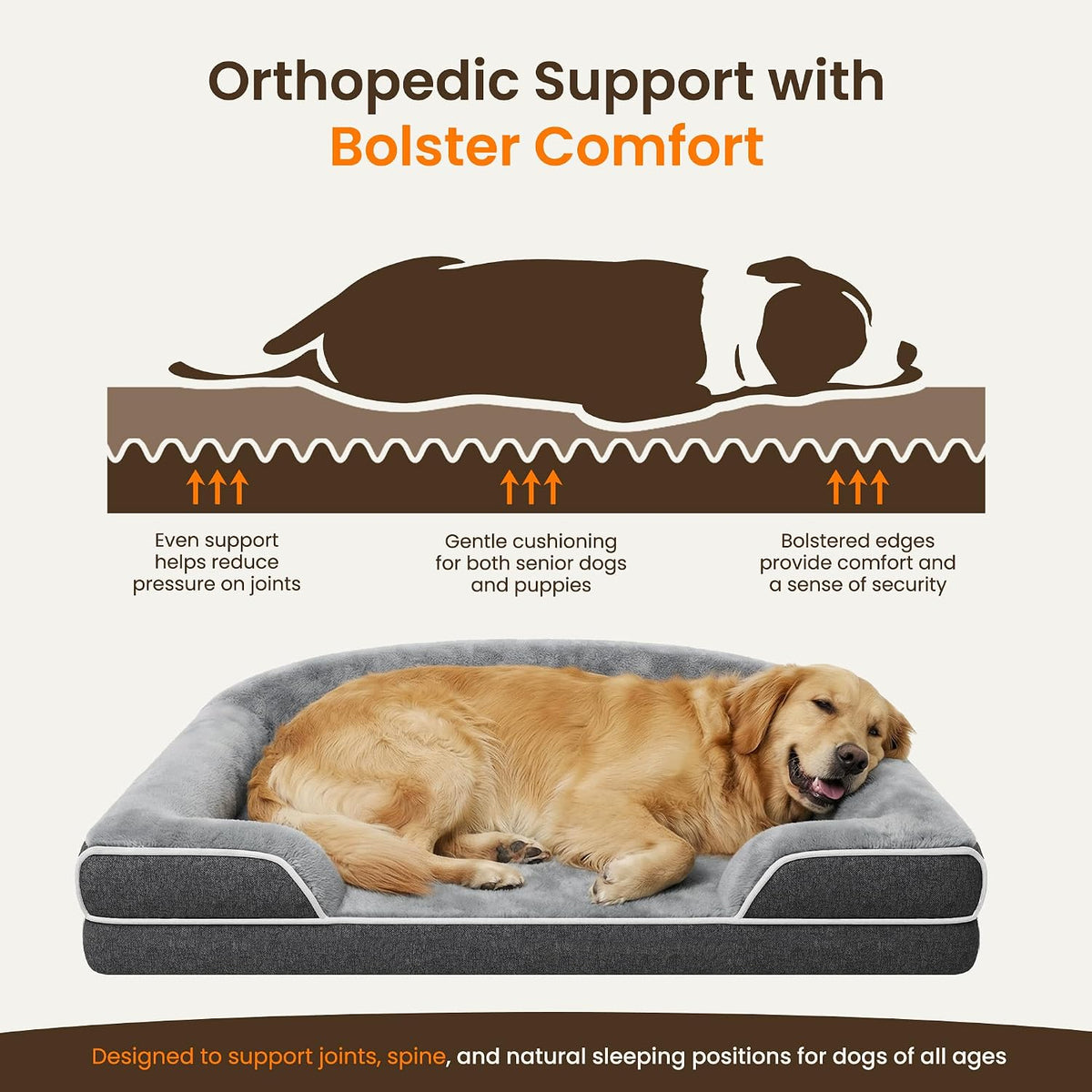 Orthopedic Dog Bed for Extra Large Dogs