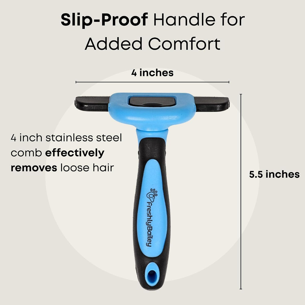 Short Hair Deshedding Brush for Dogs & Cats
