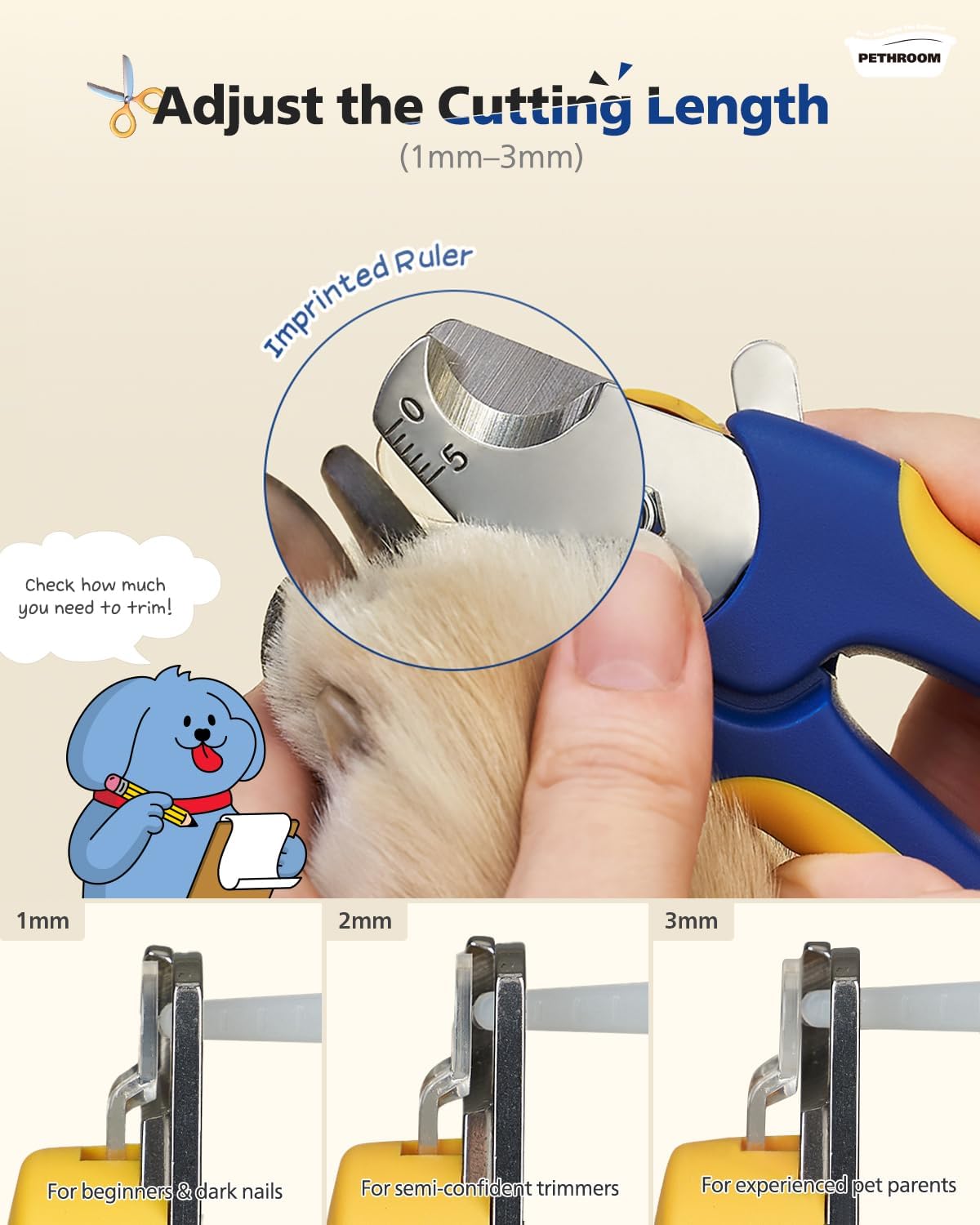 PETHROOM Professional Dog Nail Clipper