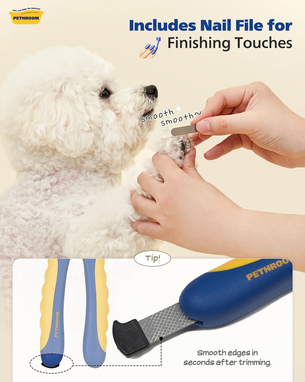 PETHROOM Professional Dog Nail Clipper