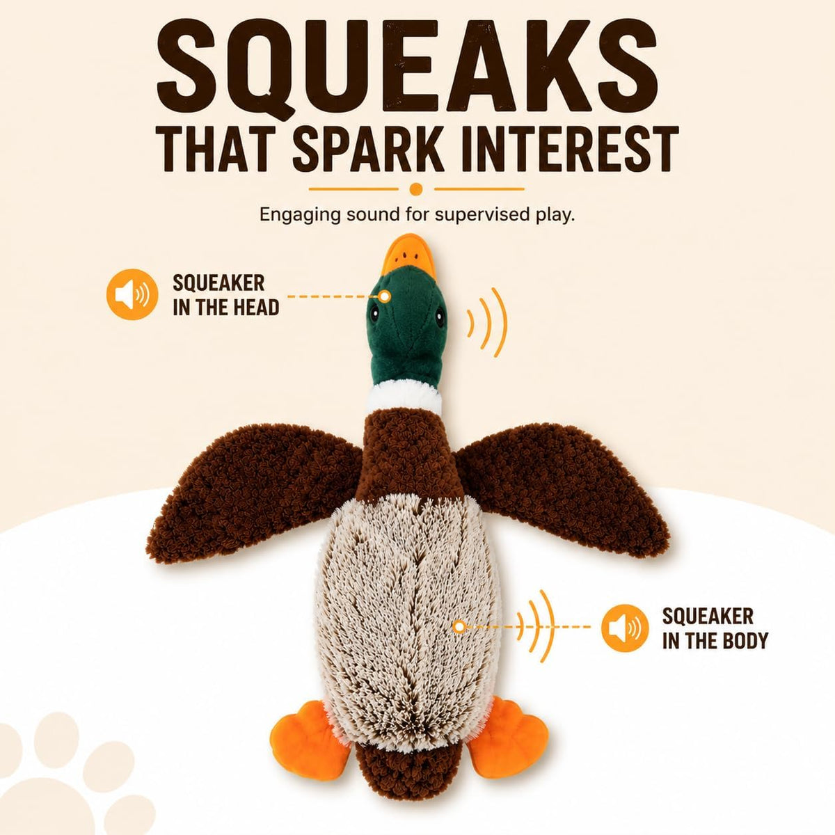 Duck Dog Toy Squeak Toy