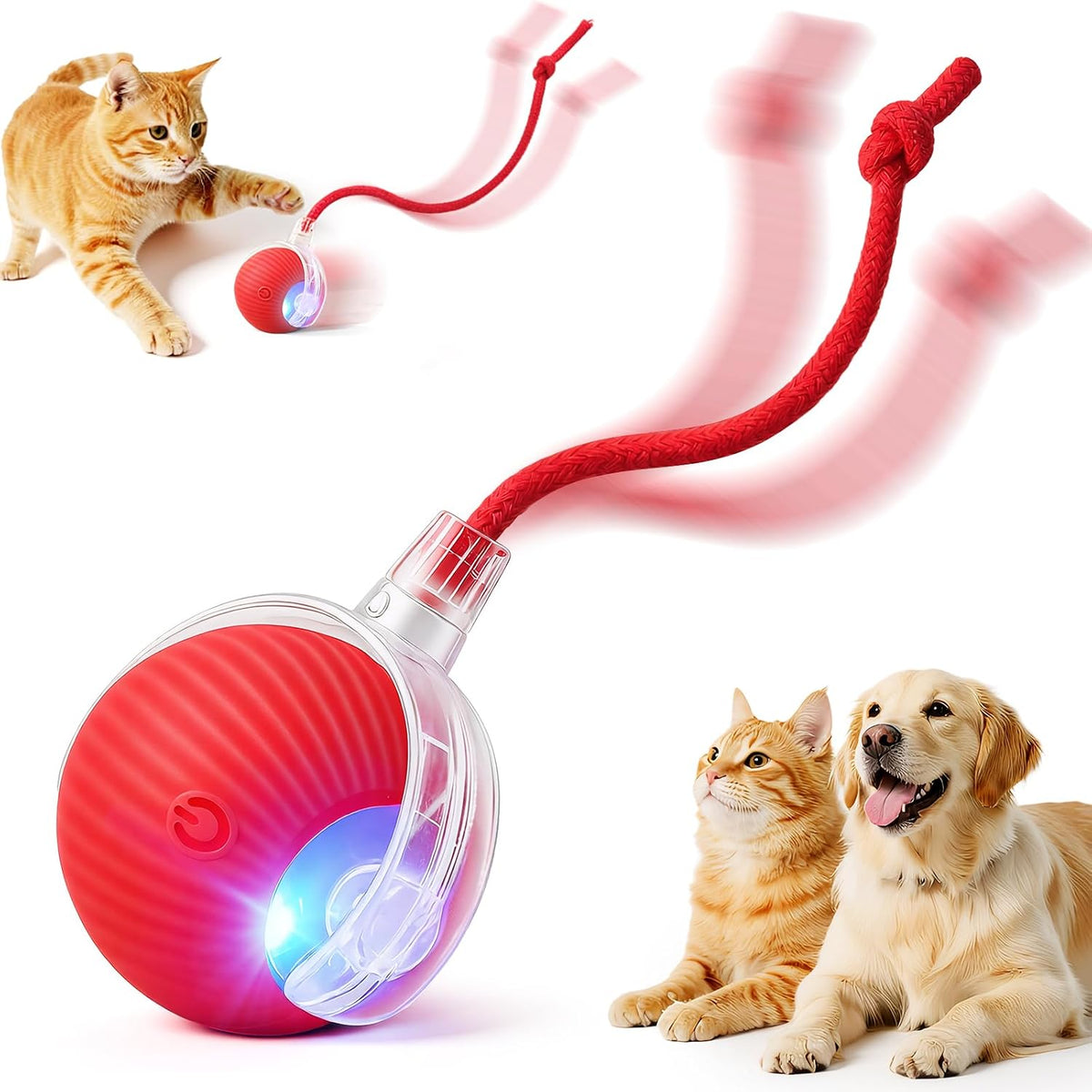 Interactive Automatic Rolling Ball Cat Dog Toy