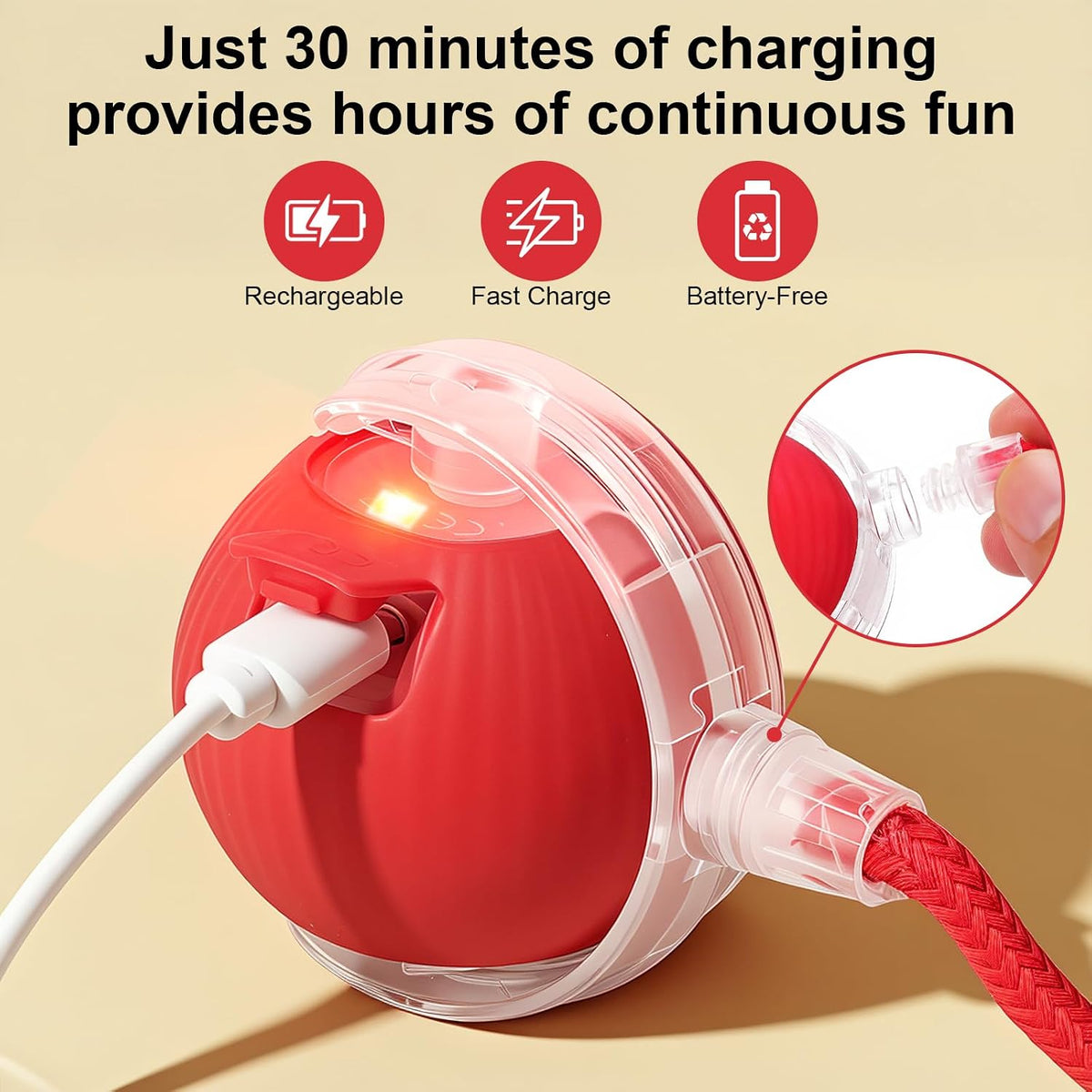 Interactive Automatic Rolling Ball Cat Dog Toy